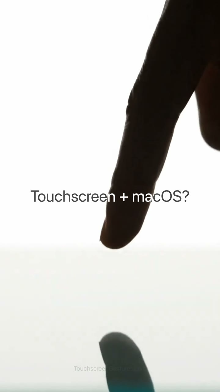 Demo: tapping and scrolling macOS on a USB touchscreen with Touchscreen Gestures